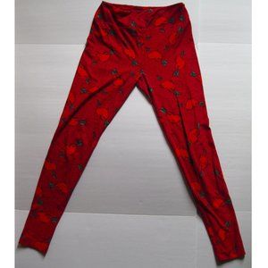 LuLaRoe Valentines Red Heart Leggings